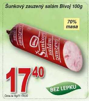 Hruška Bivoj šunkový zauzený salám 100g nabídka