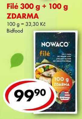 CBA Filé 300 g + 100 g zdarma nabídka