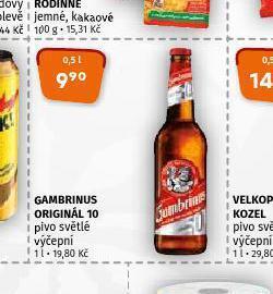 Terno Pivo gambrinus originál nabídka