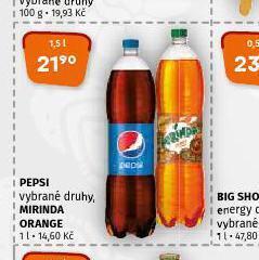 Terno Pepsi, mirinda, orange nabídka