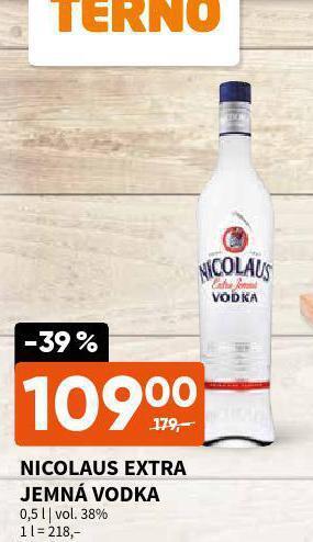Terno Nicolaus extra jemná vodka nabídka