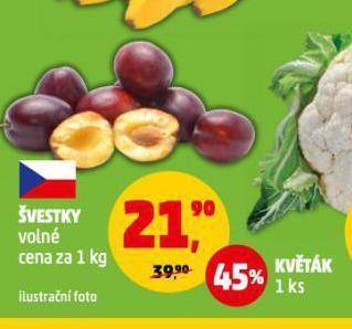 Penny Market Švestky nabídka
