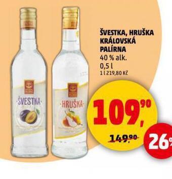 Penny Market Švestka, hruška královská palírna nabídka