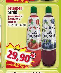 Norma Frupper sirup nabídka