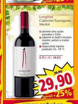 Norma Longitud cabernet sauvignon - merlot nabídka