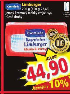 Norma Limburger sýr nabídka