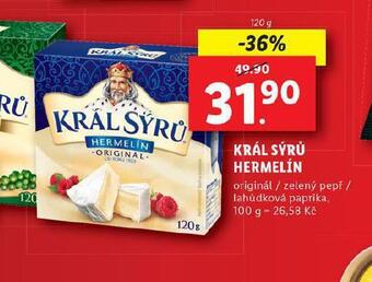Lidl Král sýrů hermelín nabídka