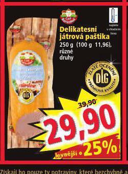 Norma Delikatesní játrová paštika nabídka