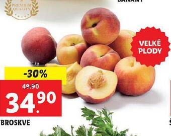 Lidl Broskve nabídka