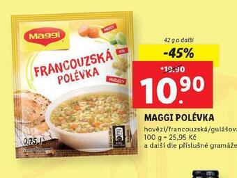 Lidl Maggi polévka nabídka