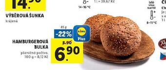 Lidl Hamburgerová bulka nabídka