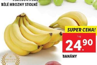 Lidl Banány nabídka