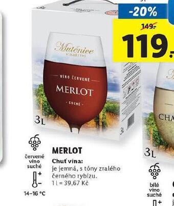 Lidl Merlot nabídka