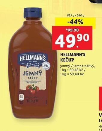 Lidl Hellmann´s kečup nabídka