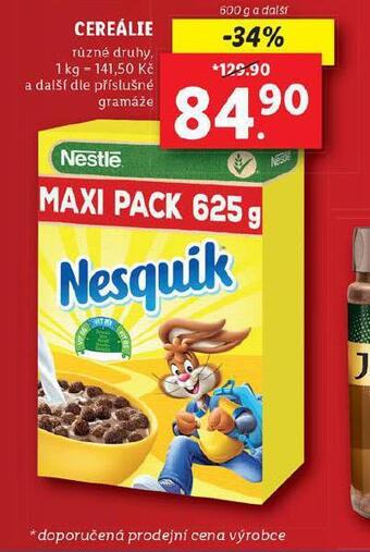 Lidl Cereálie nabídka