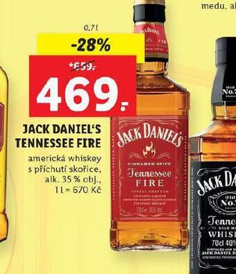 Lidl Jack daniel´s tennessee fire nabídka