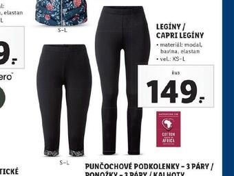Lidl Legíny / capri legíny nabídka