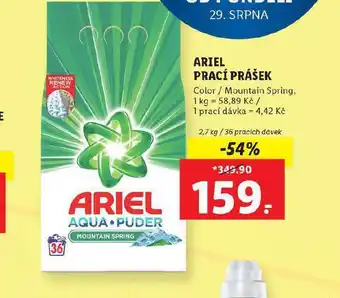 Lidl Ariel prací prášek nabídka