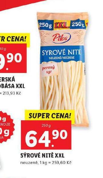 Lidl Sýrové nitě nabídka