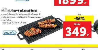 Lidl Litinová grilovací deska nabídka