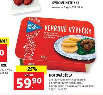 Lidl Hotová jídla nabídka