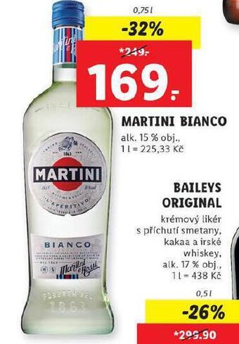 Lidl Martini bianco nabídka
