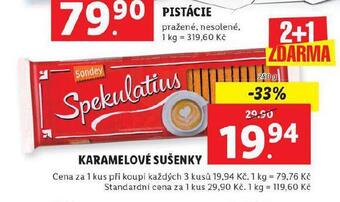 Lidl Karamelové sušenky nabídka