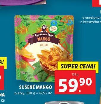 Lidl Sušené mango nabídka