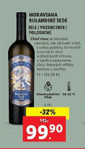 Lidl Moraviana rulandské šedé nabídka