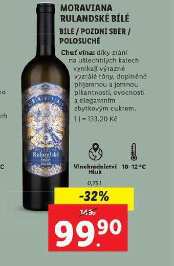 Lidl Moraviana rulandské bílé nabídka