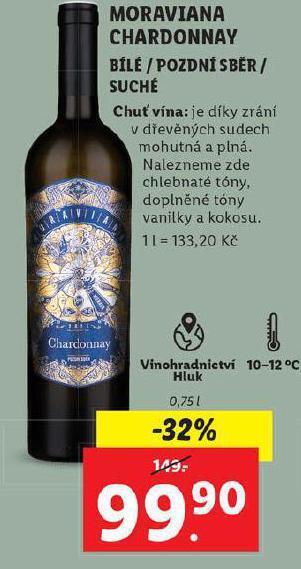 Lidl Moraviana chardonnay nabídka