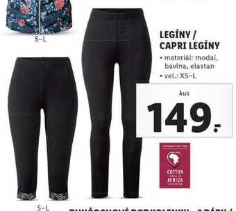 Lidl Legíny / capri legíny nabídka