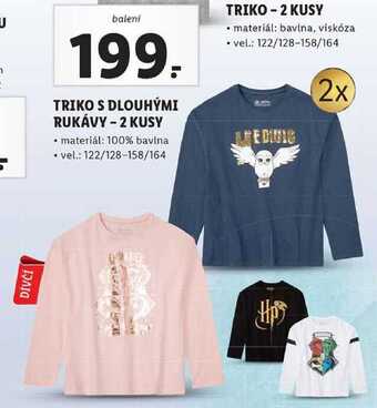 Lidl Triko s dlouhými rukávy -2 kusy nabídka