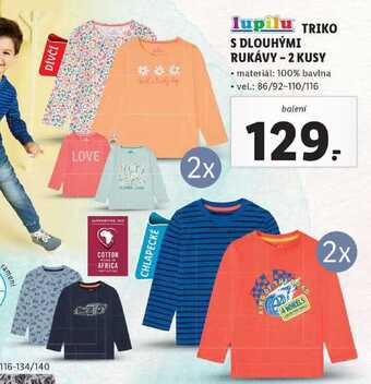 Lidl Triko s dlouhými rukávy -2 kusy nabídka