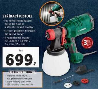 Lidl Stříkací pistole nabídka