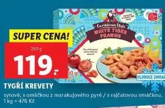 Lidl Tygří krevety, 250 g nabídka