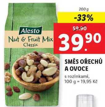 Lidl Směs ořechů a ovoce, 200 g nabídka
