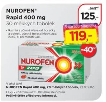 Magistra lékárny Nurofen Rapid 400 mg nabídka