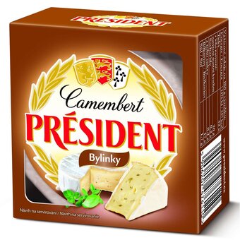 Président camembert bylinky