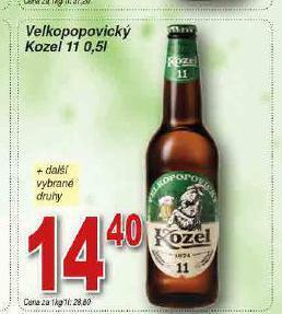 Lidl Pivo velkopopovický kozel 11 nabídka