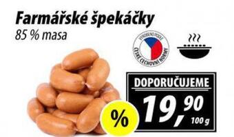 ZEMAN Farmářské špekáčky nabídka