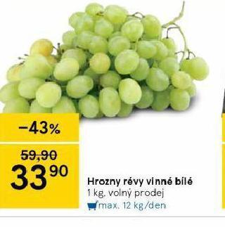 Tesco Hrozny révy vinné bílé nabídka
