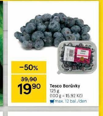 Tesco Borůvky nabídka