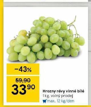 Tesco Hrozny révy vinné bílé nabídka
