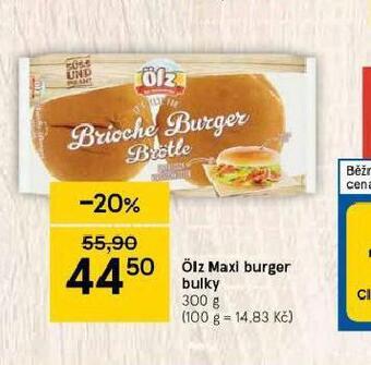 Tesco Ölz maxi burger bulky nabídka