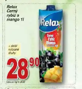 Lidl Relax černý rybíz a mango nabídka