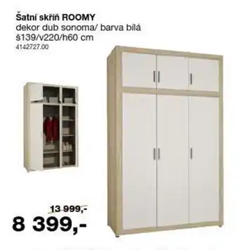 Sconto Šatní skřín Roomy nabídka