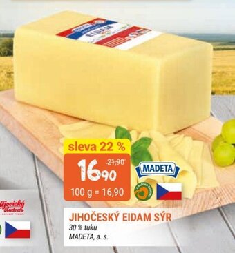Trefa Jihočeský Eidam Sýr 100 g nabídka