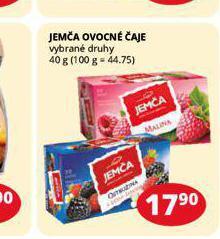 Flop Jemča ovocné čaje nabídka