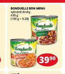 Flop Bonduelle bon menu nabídka